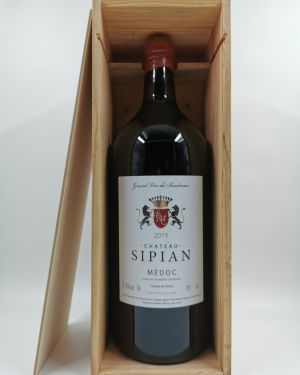 Château Sipian (Jéroboam in houten kist)
